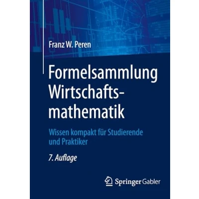 Afbeelding van Formelsammlung Wirtschaftsmathematik