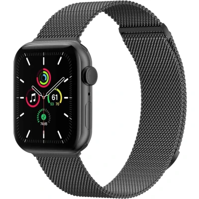 Afbeelding van imoshion Milanees magnetisch bandje voor de Apple Watch Series 1 t/m 9 / SE (38/40/41 mm) 10 (42 Maat S Zwart