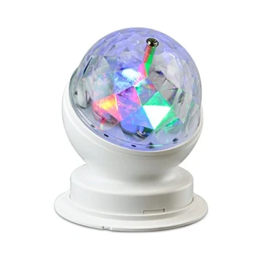 Afbeelding van X4 LIFE LED discobal mini party licht voor woonkamer kinderkamer draaibaar RGB
