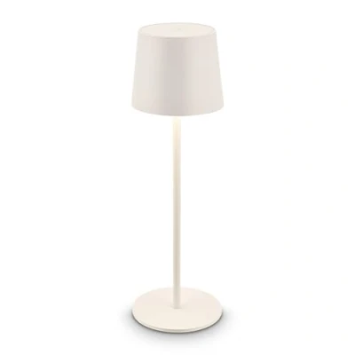 Afbeelding van BRILONER Bota LED Tafellamp Oplaadbaar dimbaar draadloos 33cm hoog IP44 voor binnen &amp; buiten op batterij wit