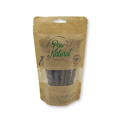Afbeelding van Paw Natural Puur Struisvogel Sticks Snacks voor Honden, Training Traktaties Beloningen 150g. Graan en Glutenvrij Naturel Hondenvoer dieren, alle rassen