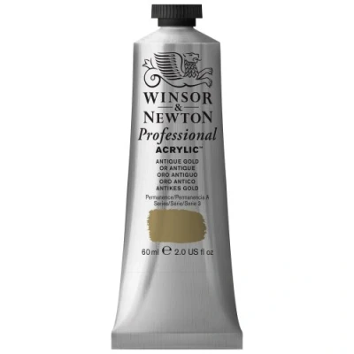 Afbeelding van Winsor &amp; Newton 2320014 Professionele acrylverf, hoge dekking, kunstenaarskwaliteit, lichtecht 60ml Tube, Antique Gold