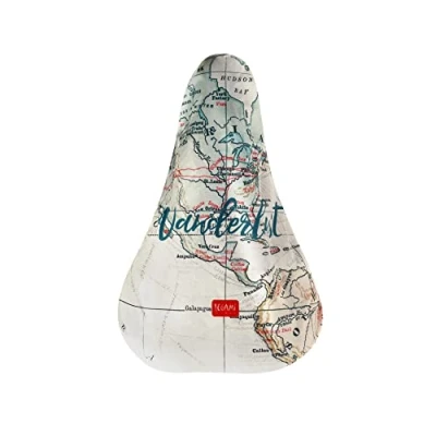 Afbeelding van Legami Fietszadelhoes, waterdicht, universele pasvorm, regendicht, stofdicht, rand met elastiek, 23 x 26 cm, reisthema