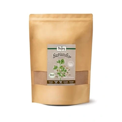 Afbeelding van Biojoy Biologisch korianderpoeder (1 kg), gemalen koriander, kruiden voor de keuken, zonder additieven (Coriandrum sativum)