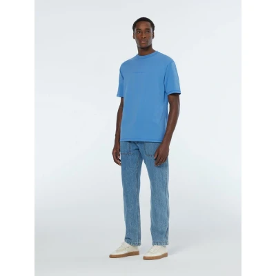 Afbeelding van Scotch &amp; Soda Seasonal CORE Front Chest LOGO Tshirt basic, Heren, Maat: Small, Lake blue