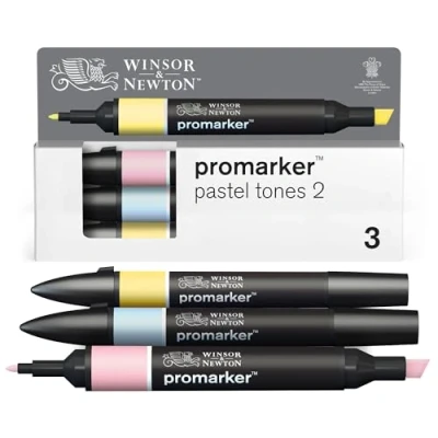 Afbeelding van Winsor &amp; Newton Promarker Set van 3 pasteltinten 2