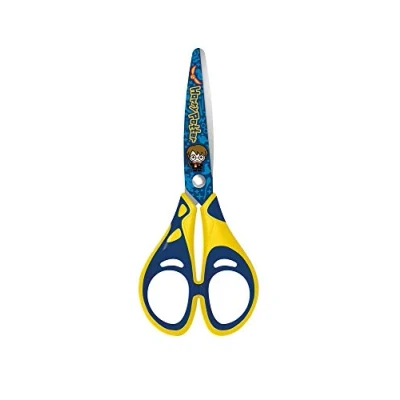 Afbeelding van Maped Harry Potter Schaar 13 cm Schoolschaar vanaf 4 jaar met ronde uiteinden en zachte ringen voor kinderen versierde messen 464900 blauw