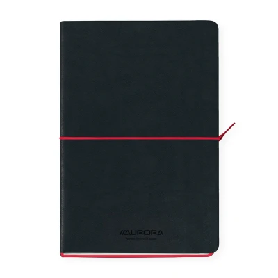 Afbeelding van Notitieboek Aurora Tesoro A5 192blz lijn 80gr rood