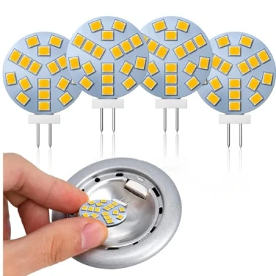 Afbeelding van Lamptobe G4 LED lamp, 2 W 12 V warm wit 2700 K, komt overeen met een halogeenlamp van 20 W, DC/AC V, 18 x 2835 SMD voor inbouwspot, niet dimbaar, 4 stuks