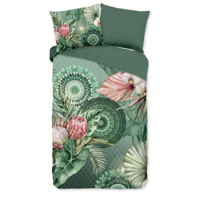 Afbeelding van HIP Dekbedovertrek &quot;mandala&#039;s en bloemen&quot; Multi (140x200/220 cm) Katoen Flanel
