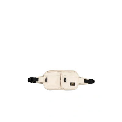 Afbeelding van Alpha Industries Label Waist Heuptas, Maat: One Size, Vintage white