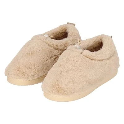 Afbeelding van Apollo Sloffen dames Beige Mules maat 37/38 Pantoffels 37
