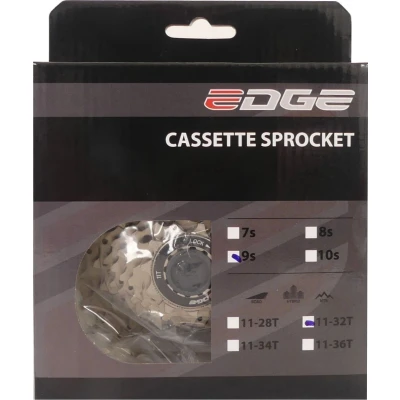 Afbeelding van Cassette 9 speed Edge CS M5009 11 32T zilver