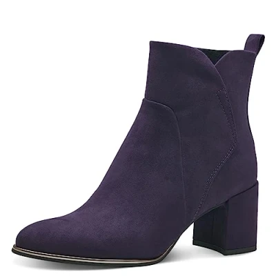 Afbeelding van Marco Tozzi Korte laarzen, Dames, Maat: 40, Purple Textiel