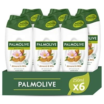 Afbeelding van 6x Palmolive Douchegel Almond 250 ml
