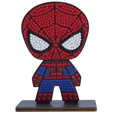Image de Kit Crystal Art Figurine en bois à diamanter Spider Man 2D
