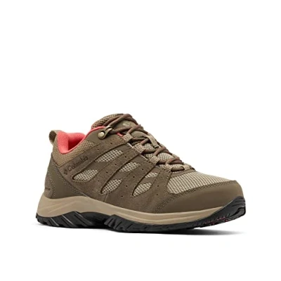 Afbeelding van Columbia Redmond III Waterproof Outdoorschoenen, Dames, Maat: 40, Pebble/red coral Leer en textiel