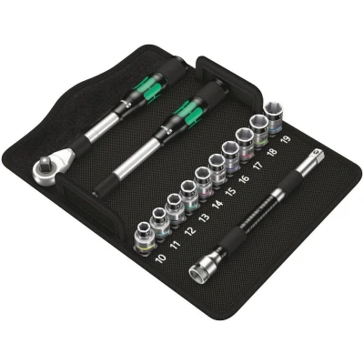 Afbeelding van Wera 13 delige zyklop hybrid ratelset 1/2&quot; metrisch