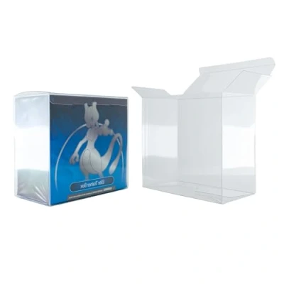 Afbeelding van 10 stuks kunststof beschermers voor ETB dozen, 19 x 16,7 9 cm, compatibel met Pokémon Elite Trainer Box, hard, duurzaam, stofdicht