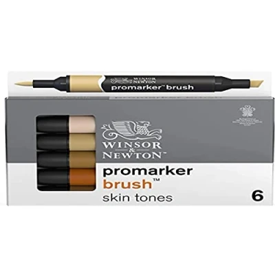 Afbeelding van Winsor &amp; Newton promarker brush™ Skin tones 6 set
