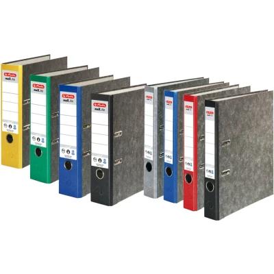 Afbeelding van Herlitz Ordner maX.file nature A4 8cm groen gewolkt