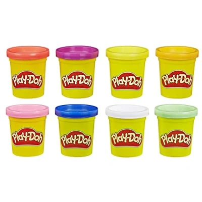 Image de Pâte à modeler Play Doh 8 Pots Arc en ciel Modèle aléatoire