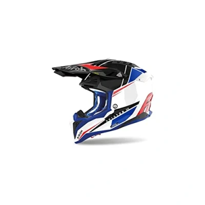 Afbeelding van Airoh Aviator 3 Push Blue Red Helmet S Maat Helm