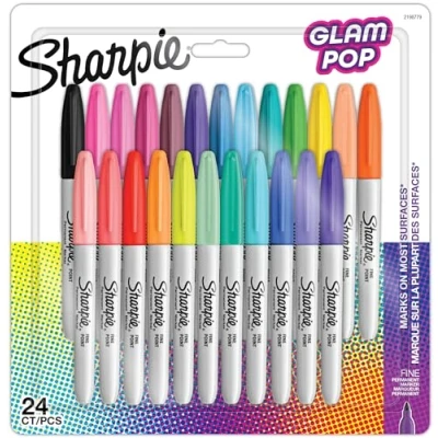 Image de Blister de 24 Marqueurs Sharpie® Glam Pop