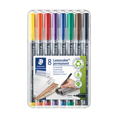 Image de STAEDTLER Lumocolor Marqueur permanent 318F, étui de 8