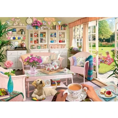Afbeelding van Ravensburger My Haven No.9 The Tea House 1000 stukjes Jigsaw puzzel voor volwassenen en kinderen leeftijd 12 jaar oud