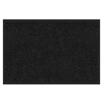 Afbeelding van etm Antislipmat, stofdicht, machinewasbaar, voor thuis en bedrijven (120 x 300 cm, zwart)
