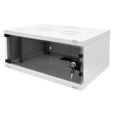 Afbeelding van Digitus DN 38010 19inch wandkast (b x h d) 540 241 400 mm 4 HE Grijs wit (RAL 7035), Grijs, (metalen behuizing), Lichtgrijs, Lichtgrijs