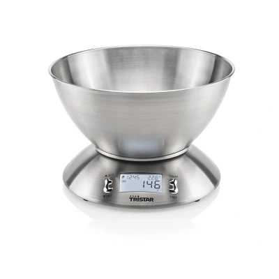 Afbeelding van Tristar Keukenweegschaal met Mengkom 5kg