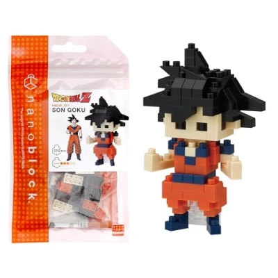 Afbeelding van Bandai nanoblock Son Goku Dragon Ball Z minifiguur van bakstenen bouwspel Pixel Manga figuur bouwset NBDB001
