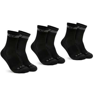Afbeelding van GripGrab Merino Regular Cut 3PACK Fietssokken 3 Paar Wieler Sokken Zwart Unisex Maat M (41 44)