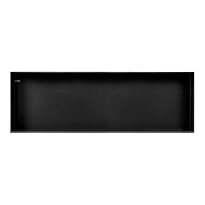 Afbeelding van LoooX Colour Box inbouwnis 90x30x10cm RVS Mat zwart