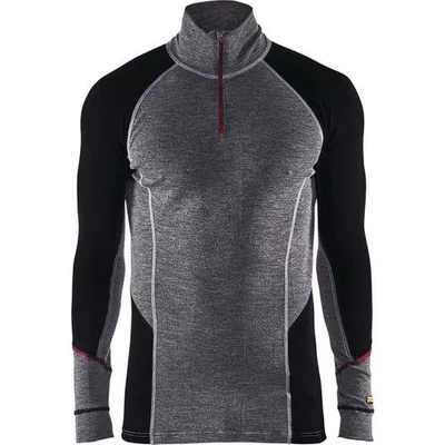 Image de Haut de sous vêtement col camionneur xwarm gris/noir