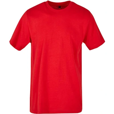 Afbeelding van Build Your Brand Basic T shirt met ronde hals heren shirt, Stedelijk rood