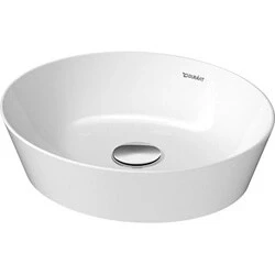 Afbeelding van Duravit Cape Cod waskom ovaal zonder kraangat overloop 40x36cm wit Tijdloze uitstraling