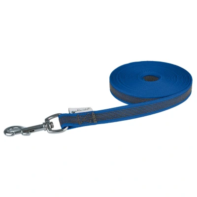 Afbeelding van Petlando Sleeplijn Anti Slip Hondenriem 1500x2.0 cm Blauw
