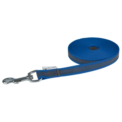 Afbeelding van Petlando Sleeplijn Anti Slip Blauw Hondenriem 500x2.0 cm