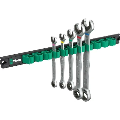 Afbeelding van Wera 05020015001 9631 Magnetleiste 6000 Joker 2 Ringratelsteeksleutelset 5 delig 8 19 mm