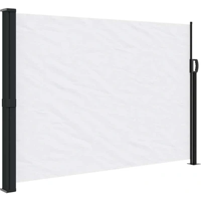 Afbeelding van Windscherm uittrekbaar 140x600 cm wit