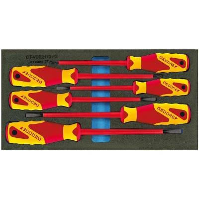Image de GEDORE 1500 CT1 VDE 2170 PZ Jeu de tournevis en module CT 6 pièces 2309173