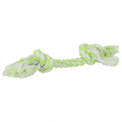 Afbeelding van Adori Flostouw Wit&amp;Lime Hondenspeelgoed 30 cm