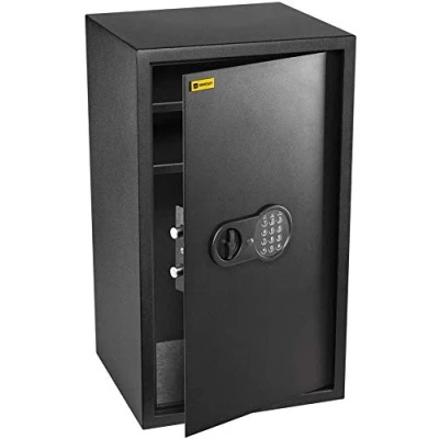 Afbeelding van HomeSafe HV70E kluis met elektronisch slot, 70 x 40 36 cm (h b d), satijn, zwart