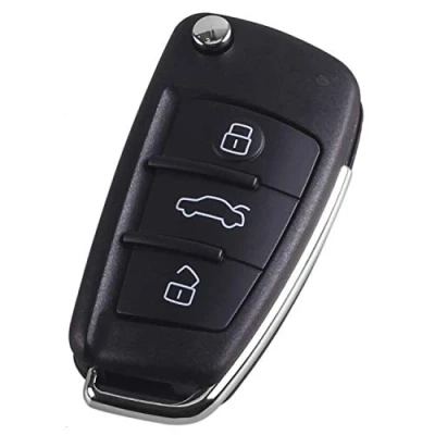 Afbeelding van Heart Horse 3 toetsen met afstandsbediening, sleutelbehuizing lemmet, compatibel Au d i A1, A2 A3 A4 A6 A6L A8 TT Q7 S6 Quattro