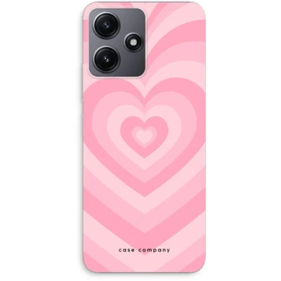 Afbeelding van Case Company® hoesje geschikt voor Xiaomi Redmi 12 Hart Roos Soft Cover Telefoonhoesje Bescherming aan alle Kanten en Schermrand