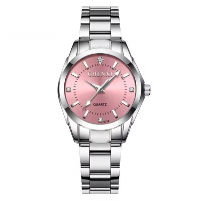 Afbeelding van Chenxi Dameshorloge Zilver en Roze