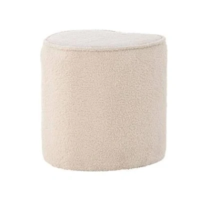 Afbeelding van Nest living Jilly teddystof kinderpoef beige